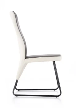 Krzesło Michigan białe/szare jasne