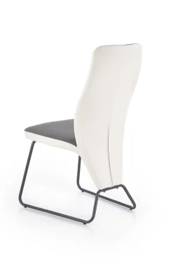 Krzesło Michigan białe/szare jasne