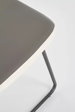 Krzesło Michigan białe/szare jasne