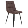 Krzesło Middelfart brązowe ciemne/  czarne