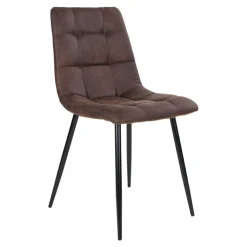 Krzesło Middelfart brązowe ciemne/  czarne