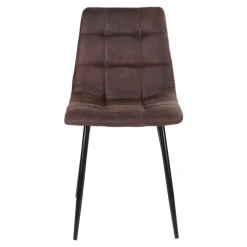 Krzesło Middelfart brązowe ciemne/  czarne