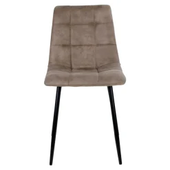 Krzesło Middelfart brązowe jasne/ czarne