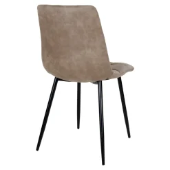 Krzesło Middelfart brązowe jasne/ czarne