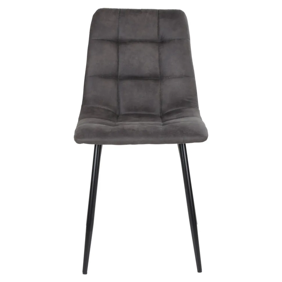 Krzesło Middelfart szare ciemne/ czarne