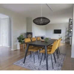 Krzesło Middelfart żółty VIC/ czarne