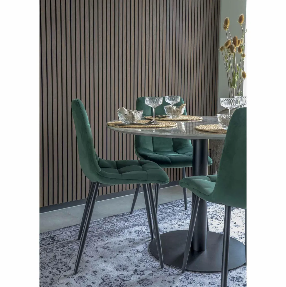 Krzesło Middelfart zielony ciemny VIC/ czarne