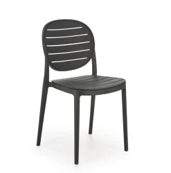 Krzesło Mindi z tworzywa czarny