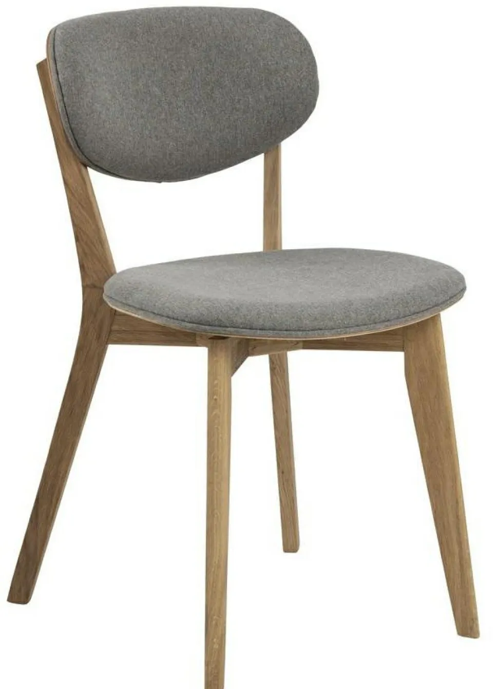Krzesło Minsk szare/ dąb tapicerowane
