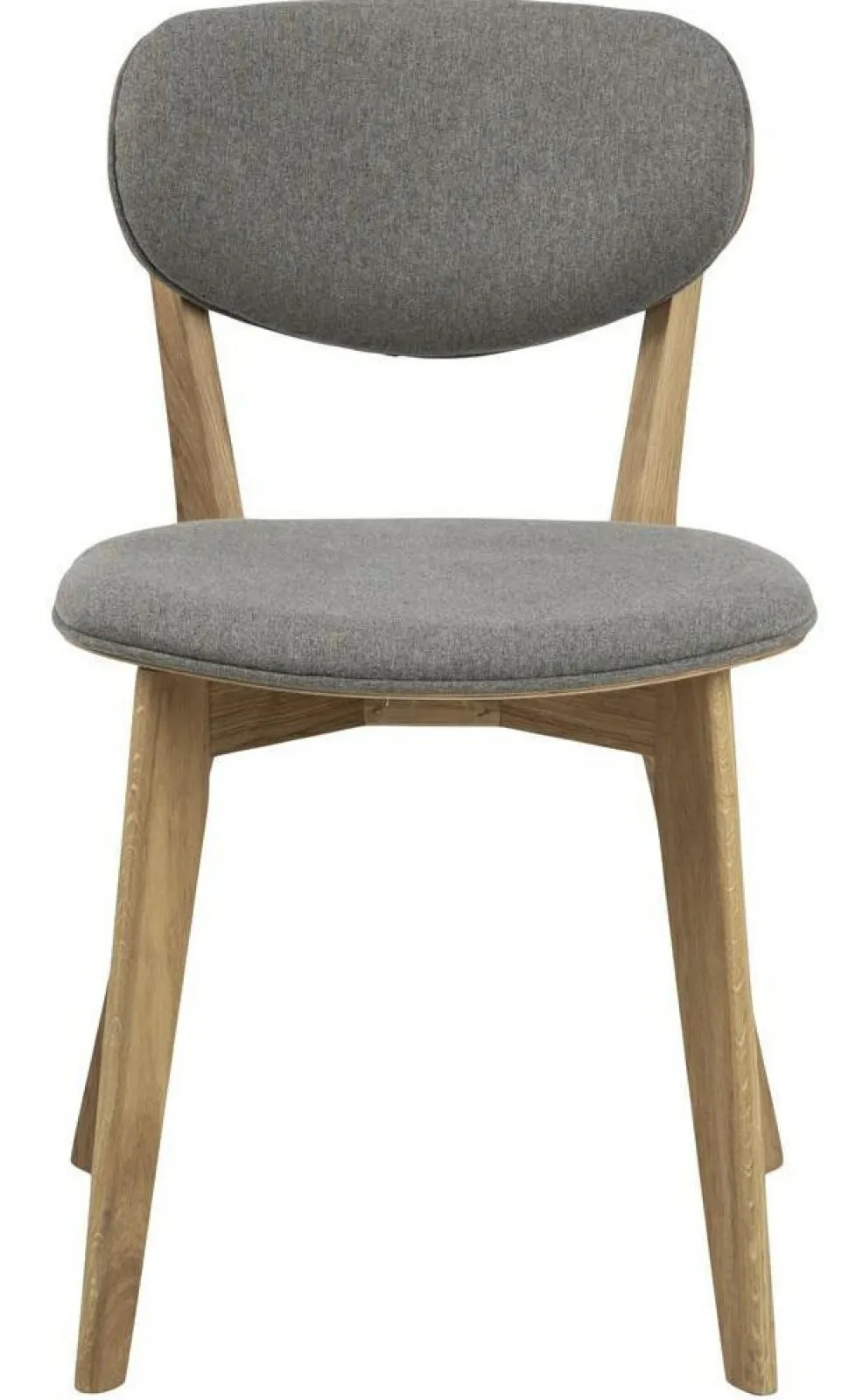 Krzesło Minsk szare/ dąb tapicerowane