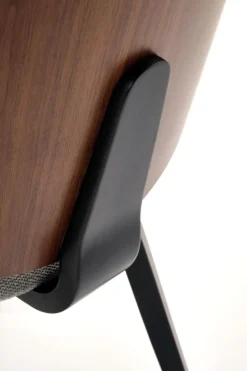 Krzesło Mireyla orzechowy/popielaty