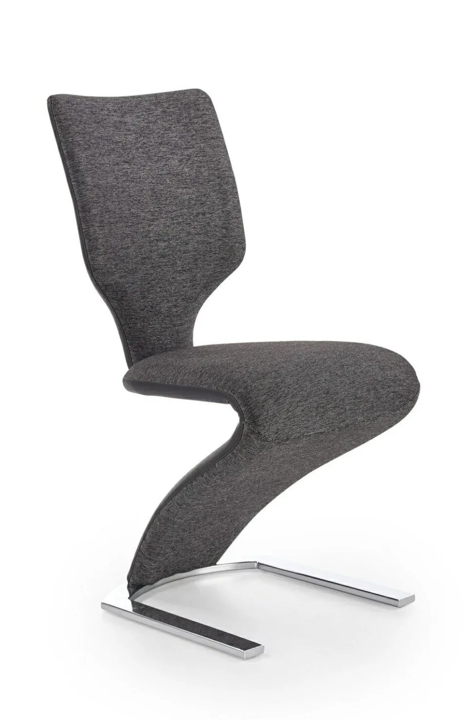 Krzesło Missisipi czarne/szare/chrom