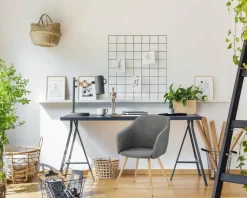 Krzesło Molto szare ciemne tapicerowane