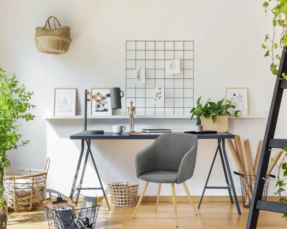 Krzesło Molto szare ciemne tapicerowane