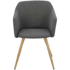 Krzesło Molto szare ciemne tapicerowane