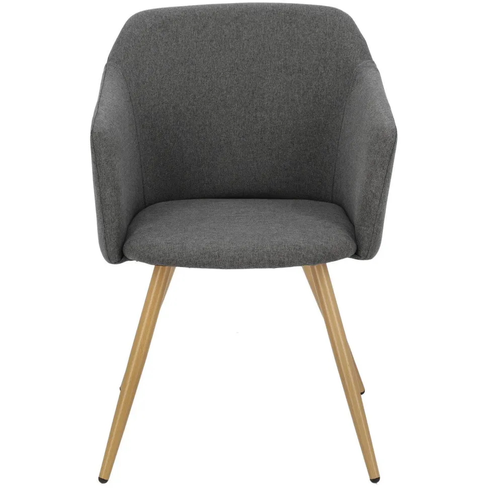 Krzesło Molto szare ciemne tapicerowane