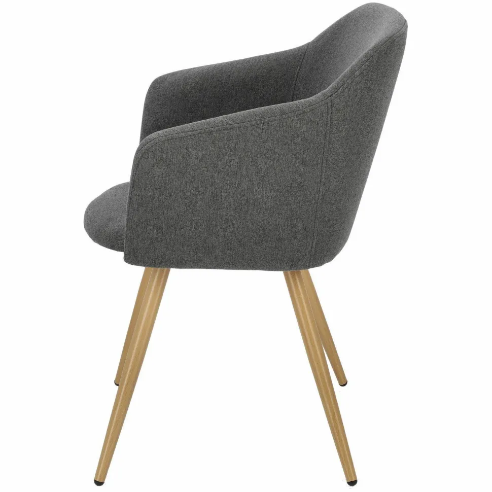 Krzesło Molto szare ciemne tapicerowane