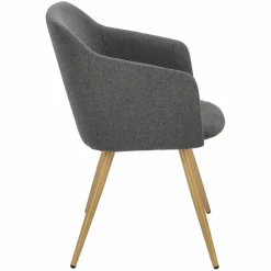 Krzesło Molto szare ciemne tapicerowane