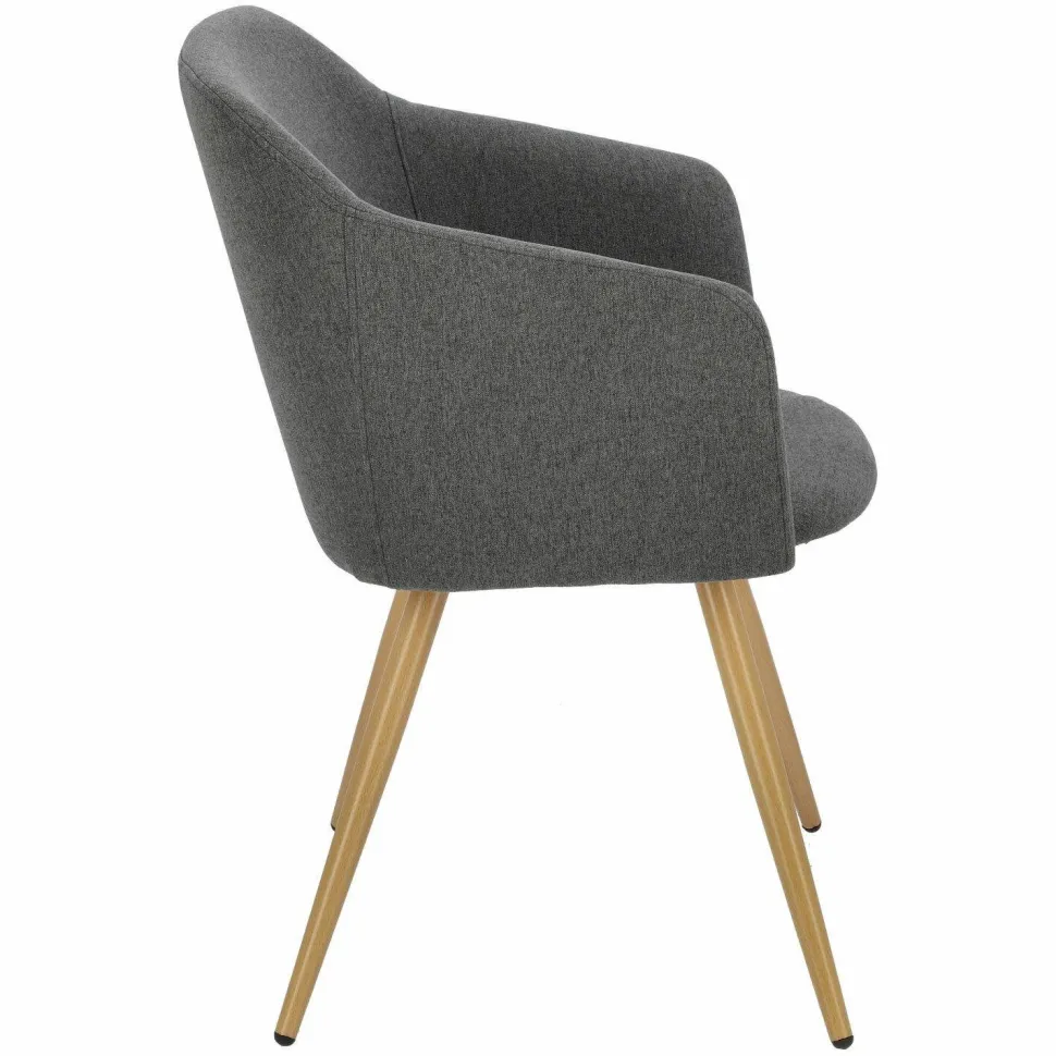 Krzesło Molto szare ciemne tapicerowane