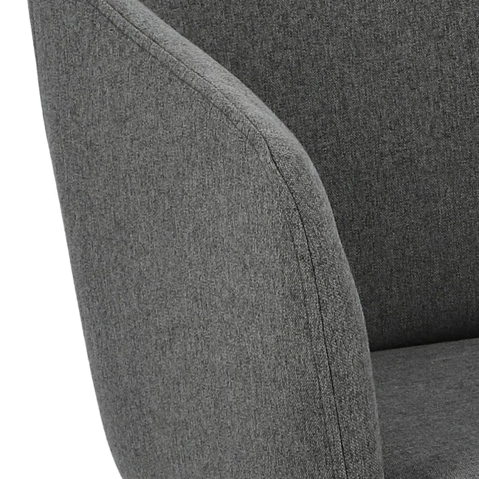 Krzesło Molto szare ciemne tapicerowane