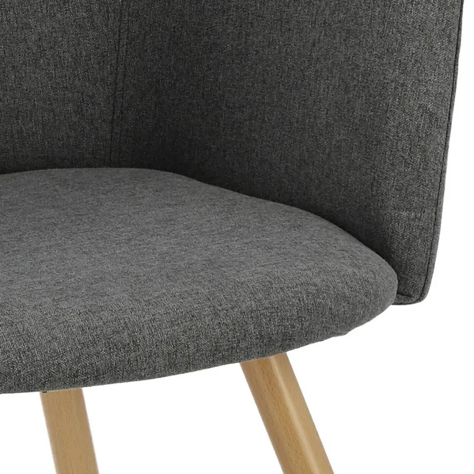 Krzesło Molto szare ciemne tapicerowane