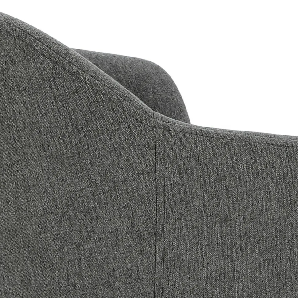 Krzesło Molto szare ciemne tapicerowane