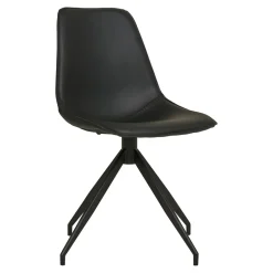 Krzesło Monaco obrotowe czarne PU/ czarne