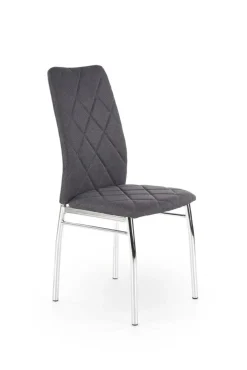 Krzesło Montana szare ciemne/chrom