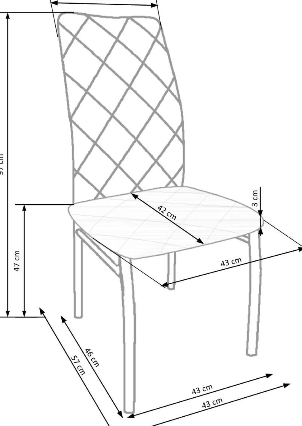 Krzesło Montana szare jasne/chrom