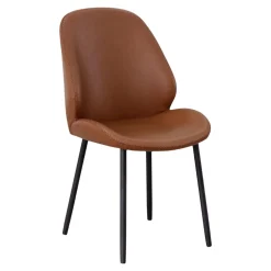 Krzesło Monte Carlo brązowe vinage PU/ czarne