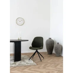 Krzesło Monte Carlo obrotowe zielone  boucle/ czarne