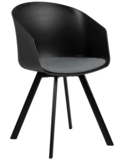 Krzesło Moon czarny/ szary