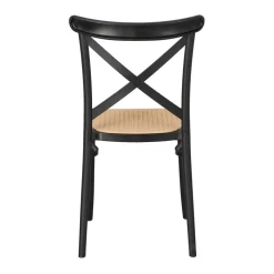 Krzesło Moreno czarne z tworzywa