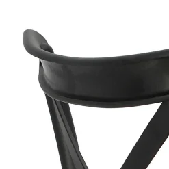 Krzesło Moreno czarne z tworzywa