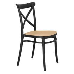 Krzesło Moreno czarne z tworzywa