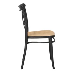 Krzesło Moreno czarne z tworzywa