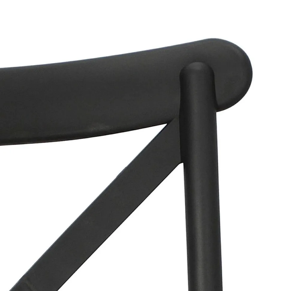 Krzesło Moreno czarne z tworzywa