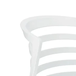 Krzesło Muna białe z tworzywa