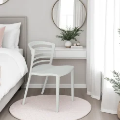 Krzesło Muna białe z tworzywa