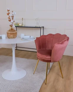 Krzesło muszelka Fiona VIC szara