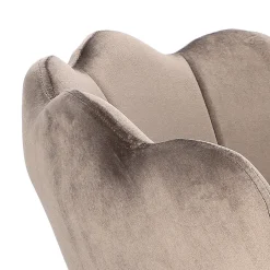 Krzesło muszelka Fiona VIC szara