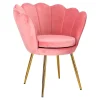 Krzesło muszelka Fiona VIC różowy jasny