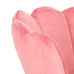 Krzesło muszelka Fiona VIC różowy jasny