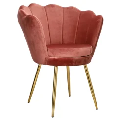 Krzesło muszelka Florencja VIC różowe