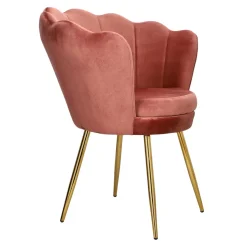 Krzesło muszelka Florencja VIC różowe