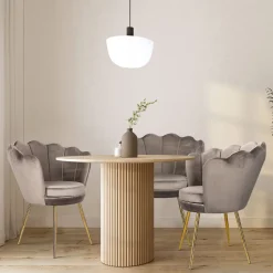 Krzesło muszelka Florencja VIC różowe