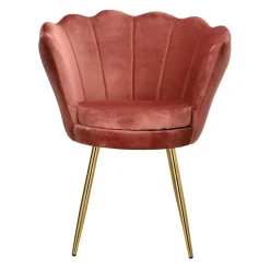 Krzesło muszelka Florencja VIC różowe