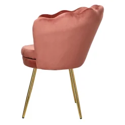 Krzesło muszelka Florencja VIC różowe