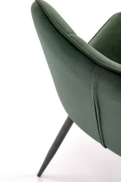 Krzesło Myanna ciemny zielony