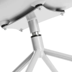 Krzesło na kółkach Roundy białe obrotowe